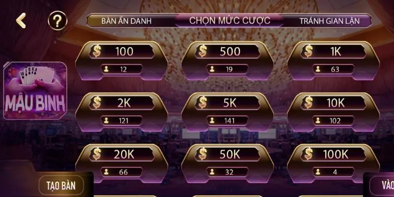 Hướng dẫn cá cược game bài mậu binh Gemwin siêu dễ