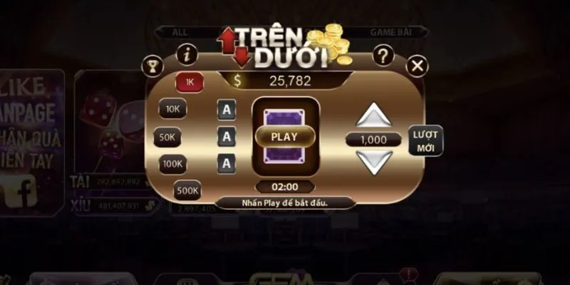 Chơi game Trên Dưới Gemwin cuốn hút và thú vị